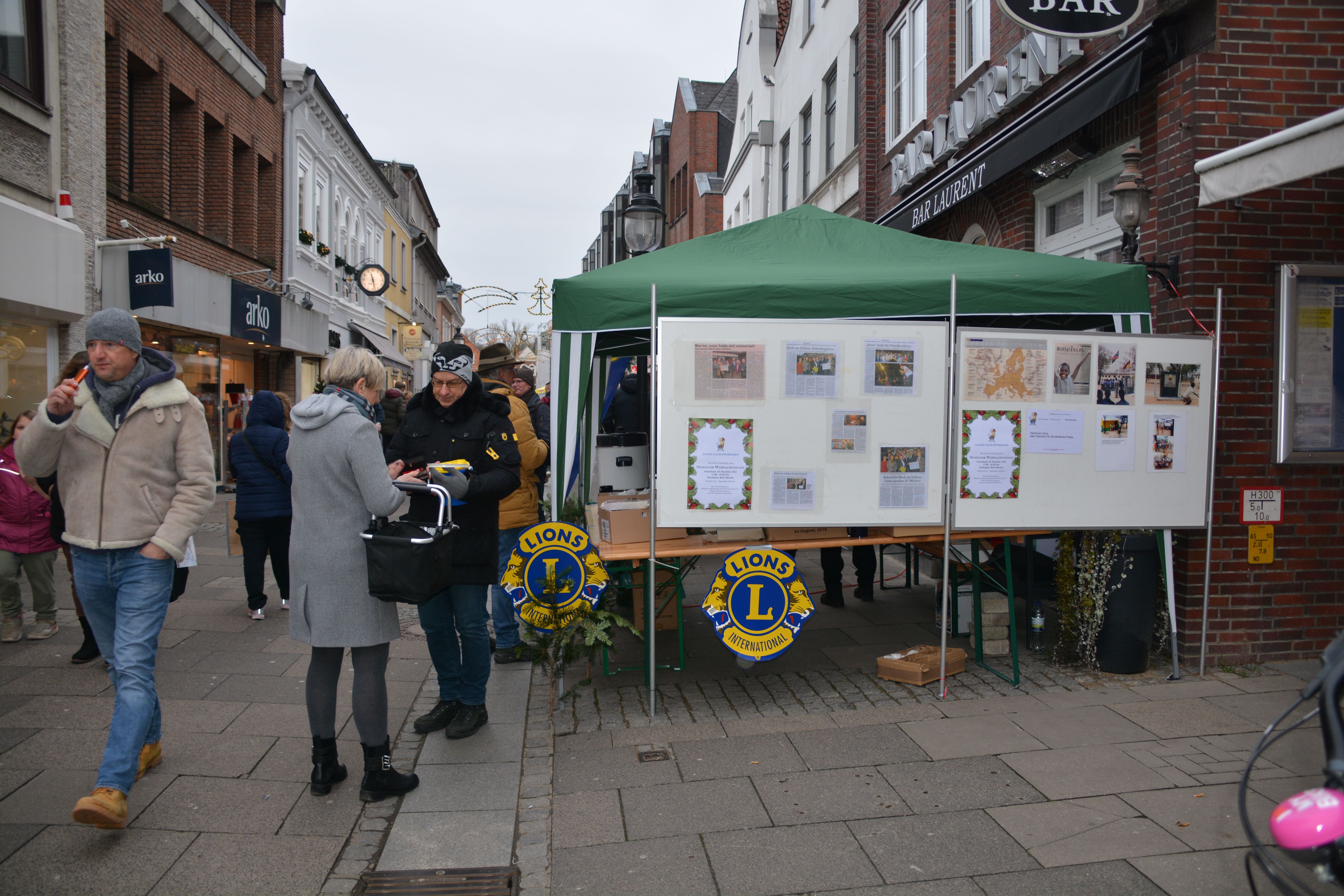 Unser Stand an der Bar Laurent
